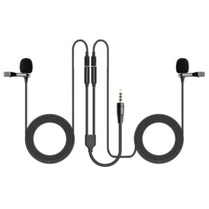 maono au 404 double lavalier microphone