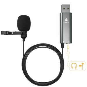 maono au ul20 usb lavalier microphone