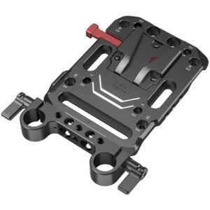smallrig v lock battery plate with 15mm lws rod clamp