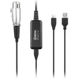 boya by bca7 uc xlr to usb type c & usb type a adapter cable