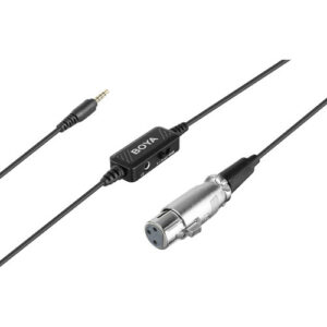 boya by bca6 xlr to 3.5mm trrs plug microphone cable