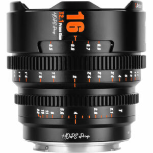 7artisans 16mm t2.1 hope s35 cine lens (sony e mount, black)
