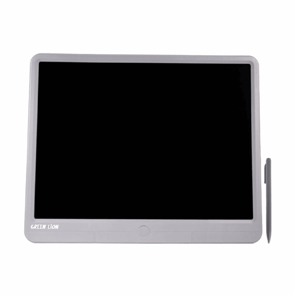 green lion lcd digital writing pad 15" gray (gnwpad15gy)