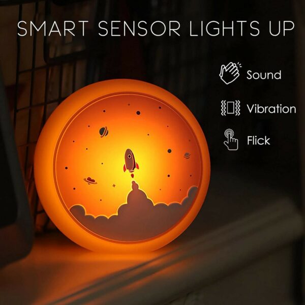 rocket silicone lamp