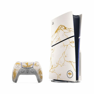sony playstation 5 slim (with drive) ghost of yōtei gold limited edition bundle