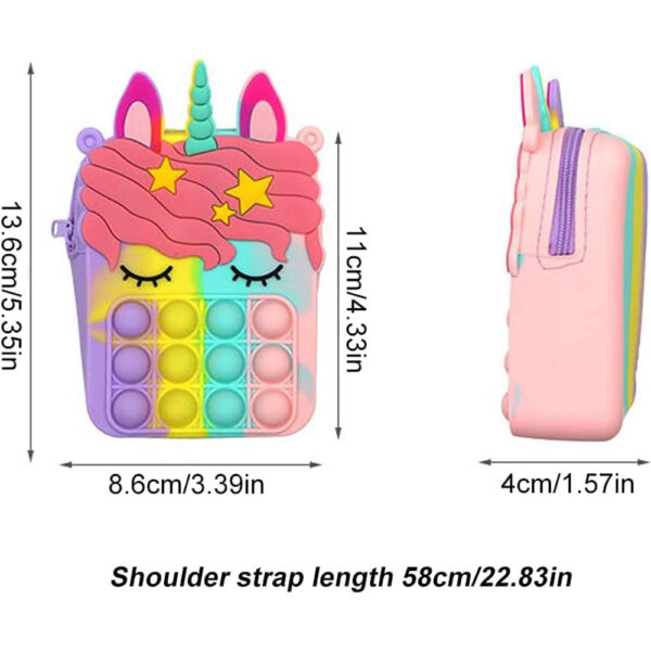 unicorn pop it bag