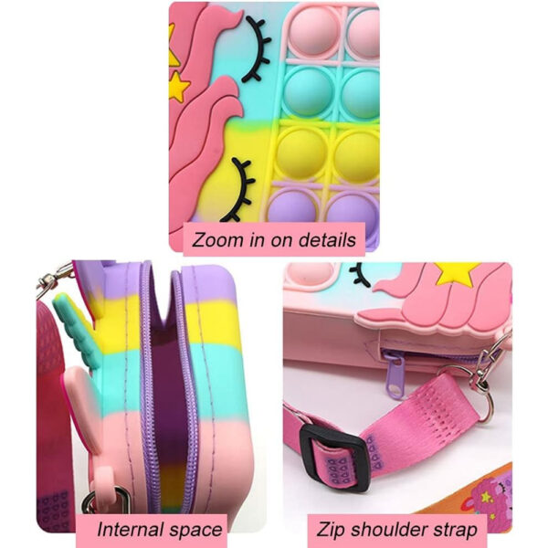 unicorn pop it bag
