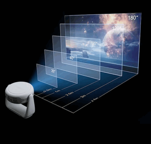 smart portable projector with battery