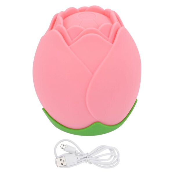 light rose shape bedside lamp 3 gear adjustable