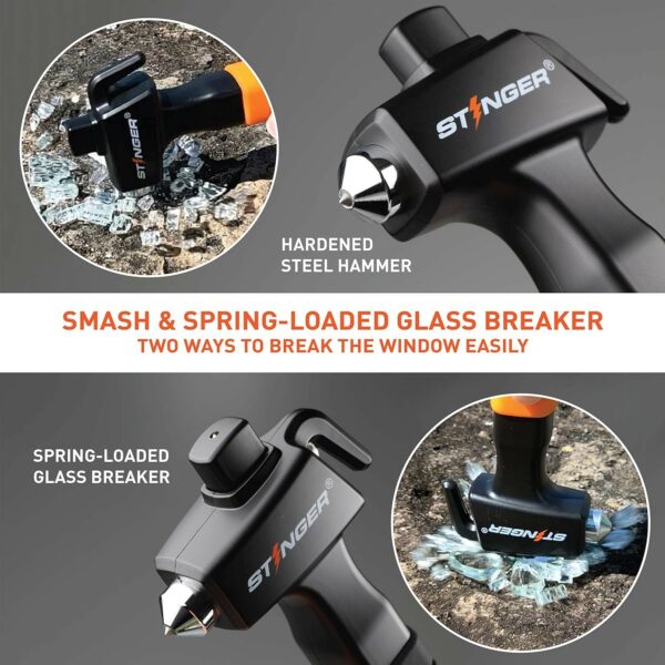 stinger 3 in 1 super duty car safety escape tool