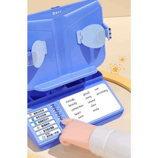 kids reading stand with organiser