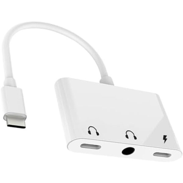 coteetci usb c 3 in 1 audio adapter