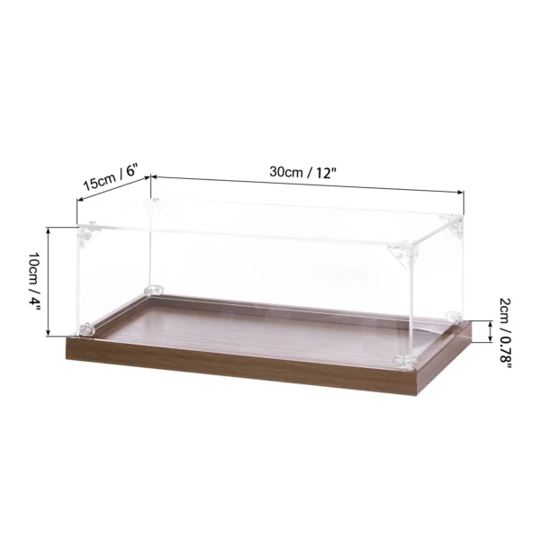 acrylic wooden display cabinet