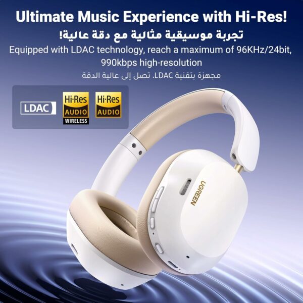 ugreen 65384 hitune max5c hybrid active noise cancelling headphones (copy)