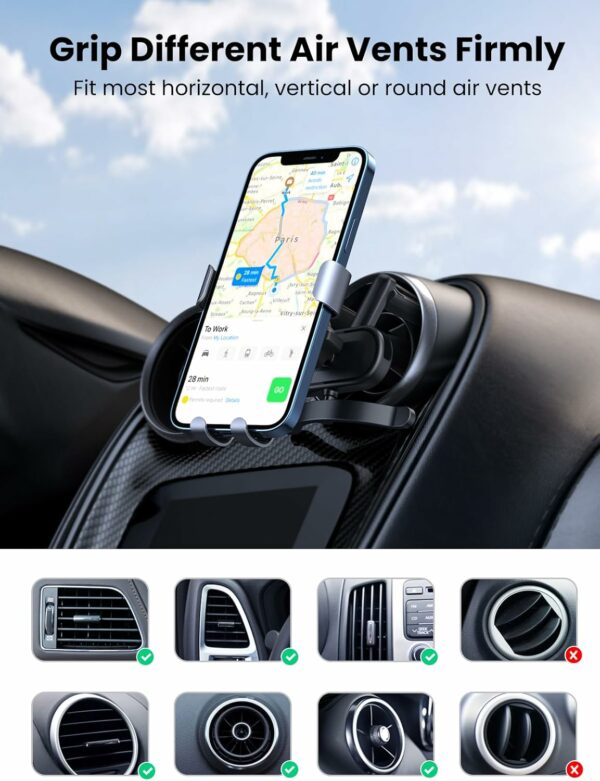 ugreen 30401 gravity phone holder for round air vent