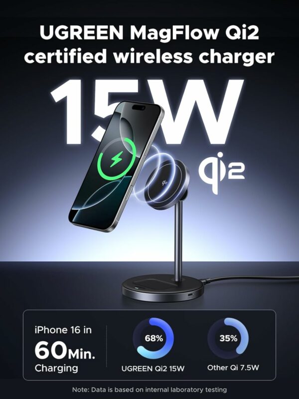 ugreen 45382 2 in 1 magnetic wireless charger