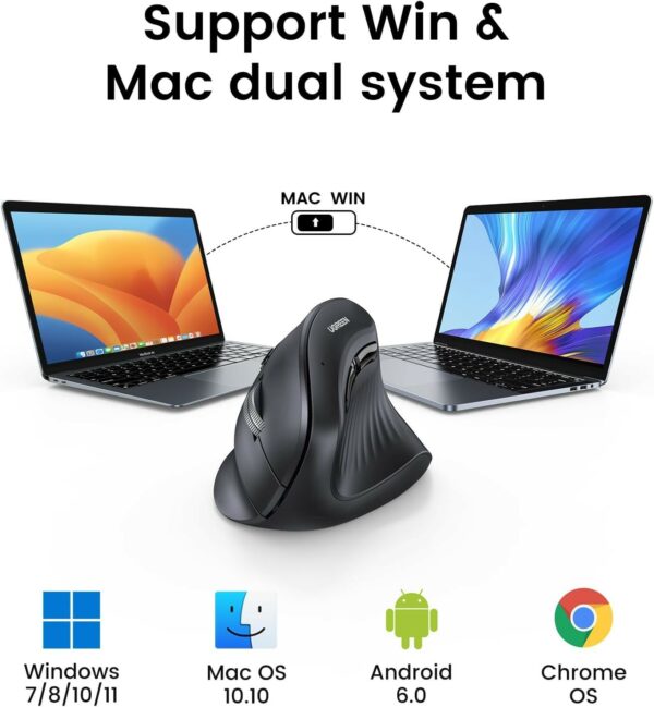 ugreen 25444 multi mode vertical mouse