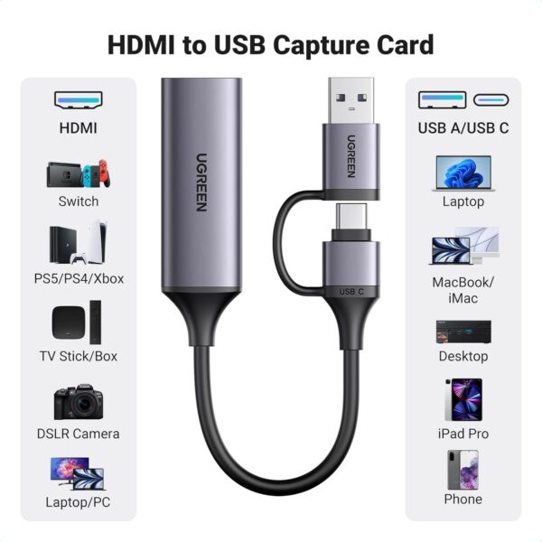 ugreen 25854 hd usb video capture card