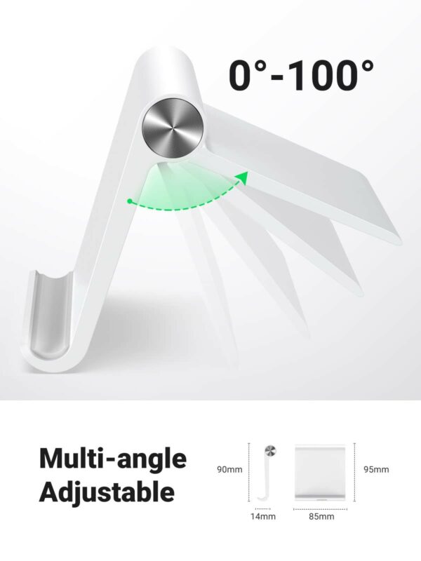 ugreen 30285 adjustable portable stand multi angle (white)