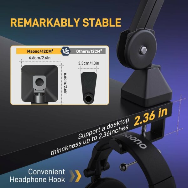 maono ba37 microphone suspension boom arm