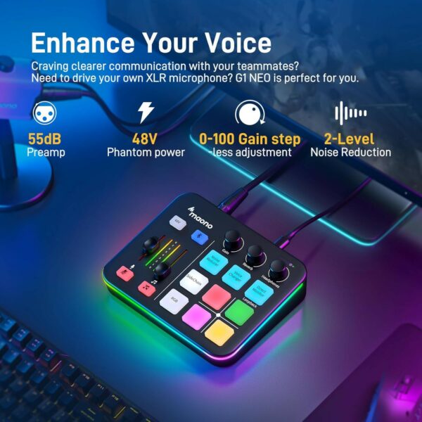 maono g1 neo audio mixer