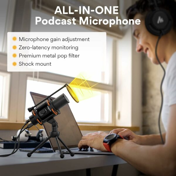 maono pm471 usb gaming microphone