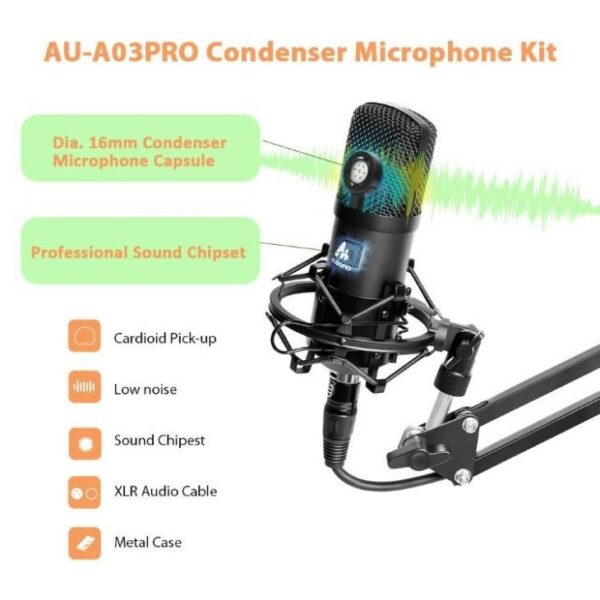maono au a03pro xlr condenser microphone (20490500130)