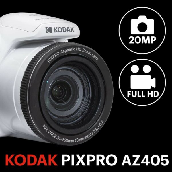 kodak pixpro az405 digital camera (white)