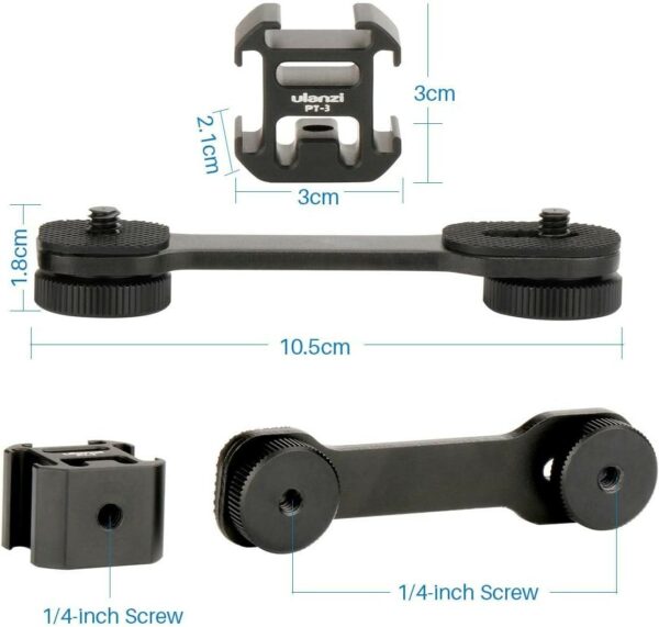 ulanzi pt 3 triple cold shoe mount