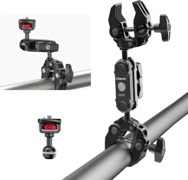 ulanzi co17 clamp with dual ballhead magic arm