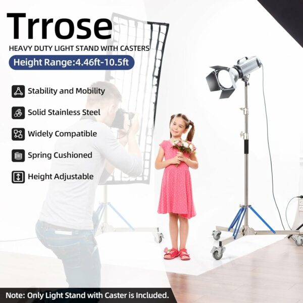 heavy duty light stand with caster