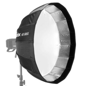godox ad s65s parabolic softbox (silver)