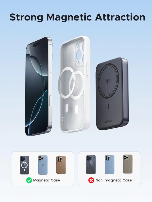 ugreen 55135b magnetic wireless power bank