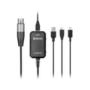 boya by bca70 xlr microphones to mobile