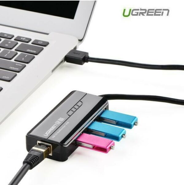 Ugreen - 20265 Usb 3.0 Hub With Gigabit Ethernet Adapter - Image 3