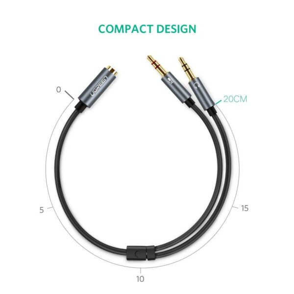 ugreen 20899 3.5mm headphone y splitter cable
