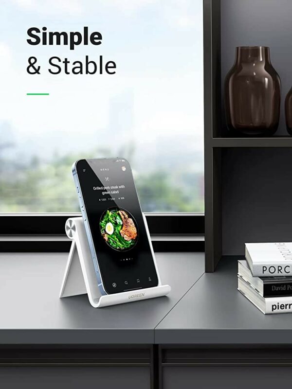 ugreen 30285 adjustable portable stand multi angle (white)