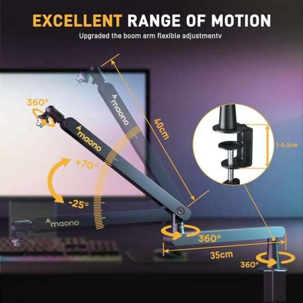 maono ba92 microphone suspension boom arm
