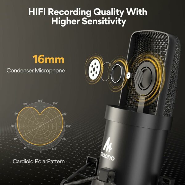 Maono AU-A04 USB Condenser Microphone - Image 4