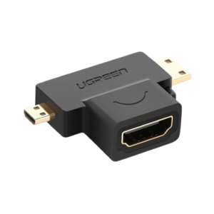 ugreen 20144 hdmi female to micro hdmi + mini hdmi male 4k adapter