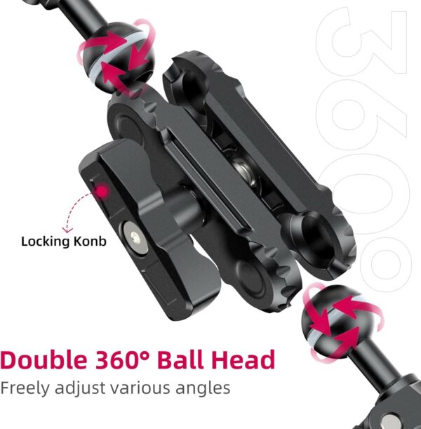 ulanzi co17 clamp with dual ballhead magic arm