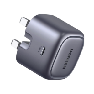 ugreen 25114 nexode 30w usb c pd gan fast charger uk (space gray)