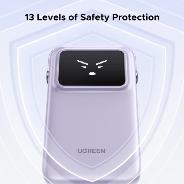 ugreen 35604b 10000mah power bank with built in cable