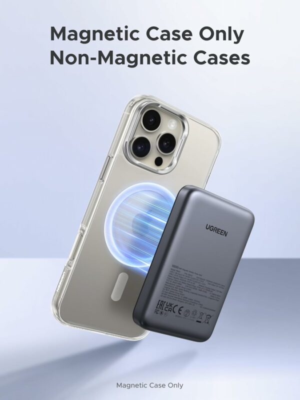 ugreen 25919 10000mah magnetic wireless power bank space gray