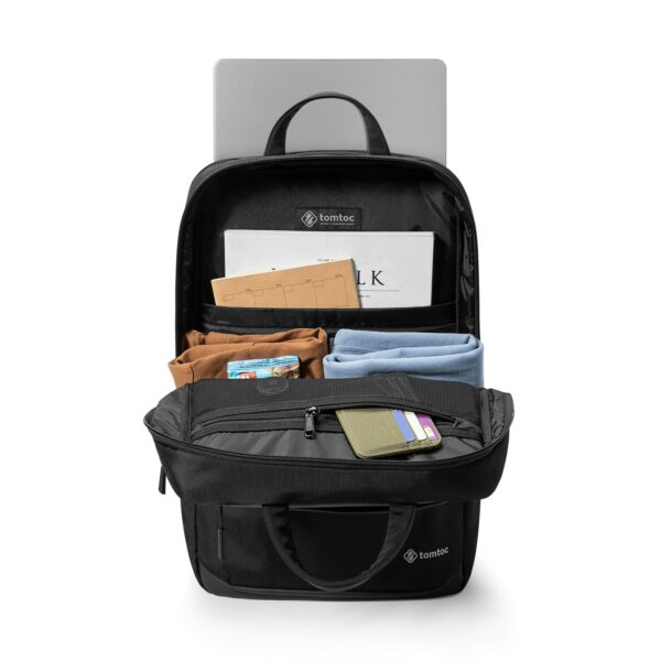 tomtoc navigator t71 laptop backpack 15.6" black