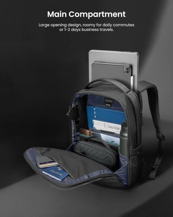 tomtoc voyage t50 laptop backpack 15.6" black