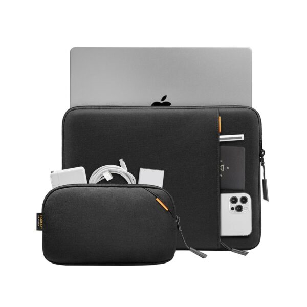tomtoc defender a13 laptop sleeve kit 13" black (a13c2dv)