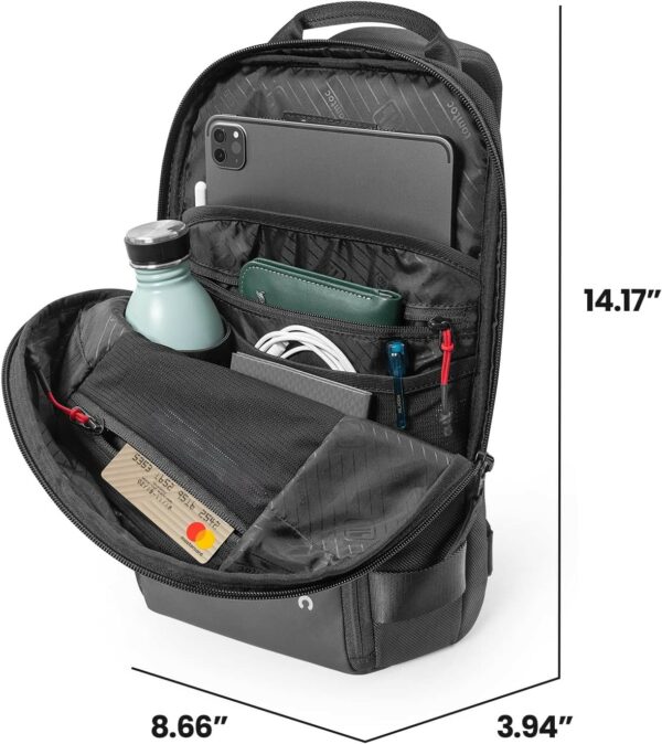 tomtoc navigator t24 sling bag 11" black