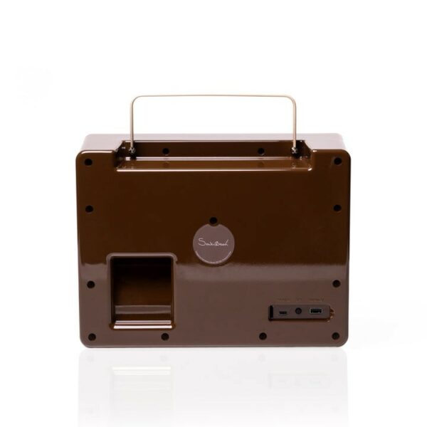 tivoli songbook portable speaker with built in preamp (cream/brown)