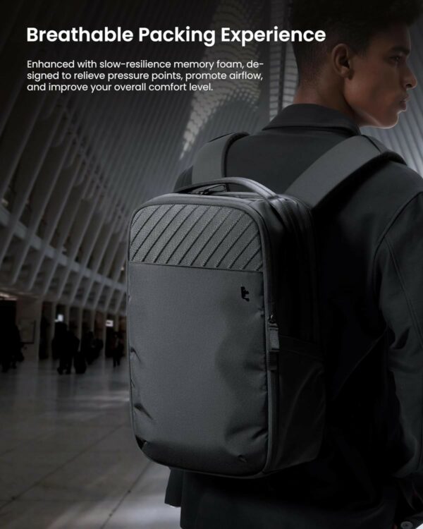 tomtoc voyage t50 laptop backpack 15.6" black